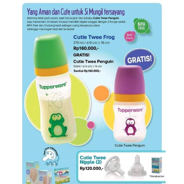 Tupperware cutie twee frog