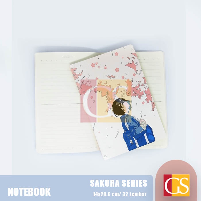 

Notebook / Notes Garis / Buku Tulis A5 Sakura Girl Series 32 Lembar