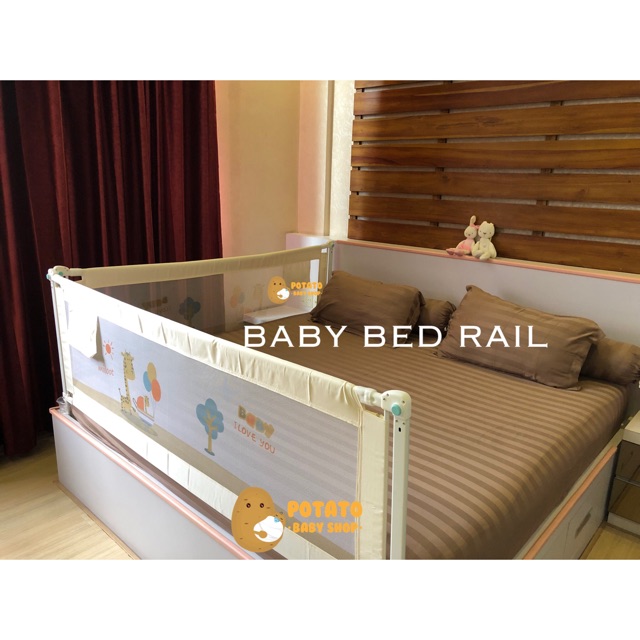 BABY BED RAIL / pengaman pagar pembatas tempat tidur bayi