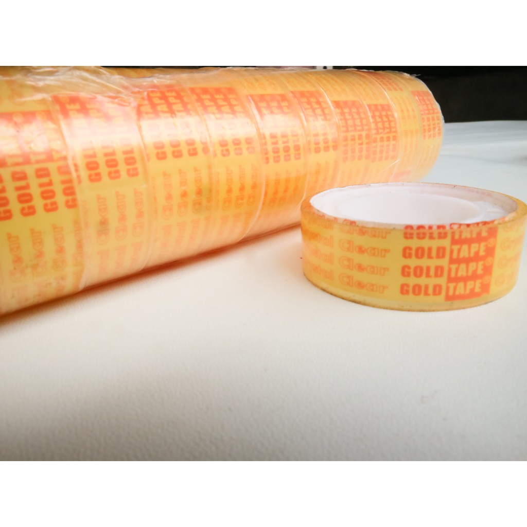 

ISOLASI GOLD TAPE KECIL/PEREKAT/PERALATAN KANTOR