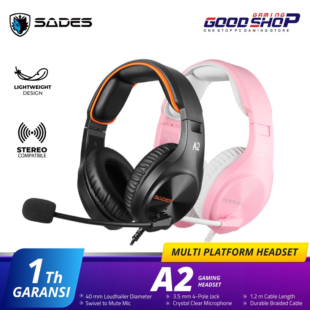 Sades A2 Multiplatform Wired - Gaming Headset