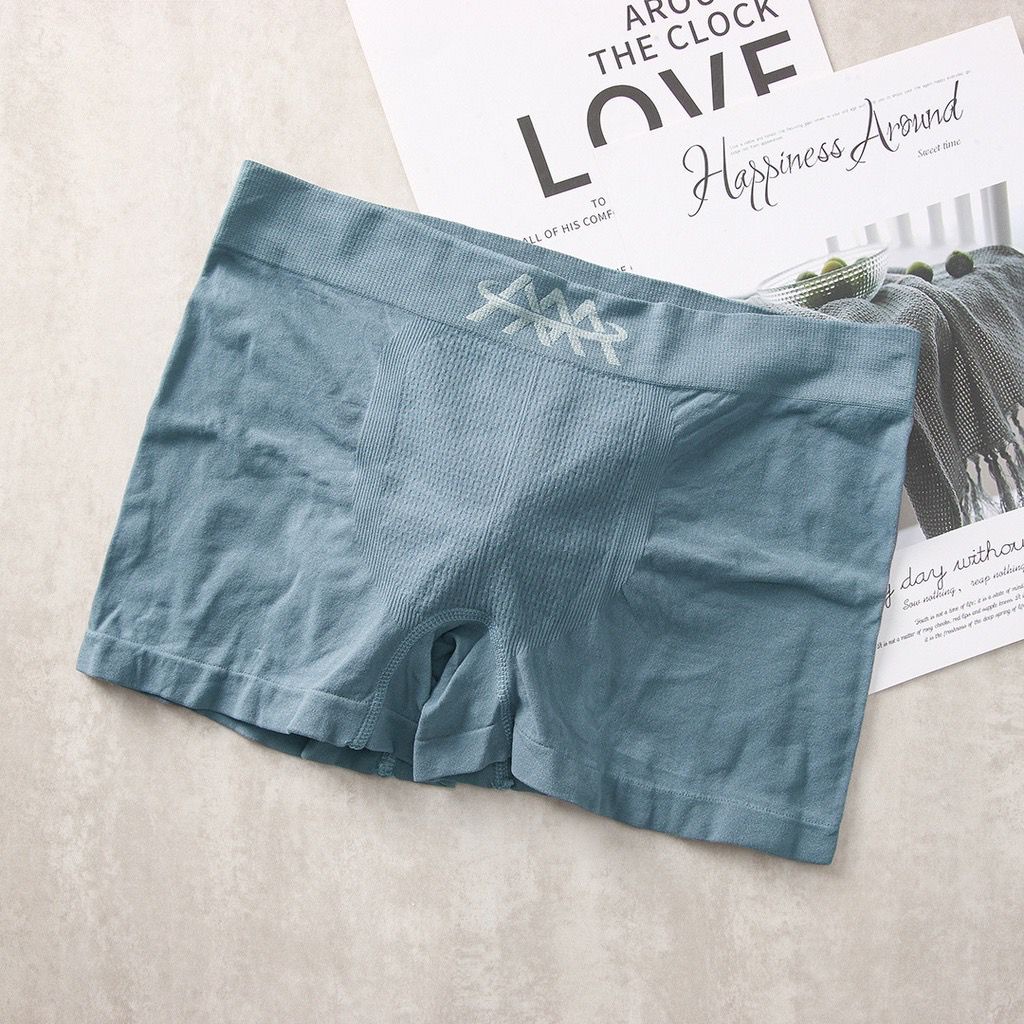 [ LINGERIE MASTER ] - (C-24) Boxer Pria Motif Daleman Pakaian Celana dalam Cowok Lelaki Murah Import-C-24 Biru Muda