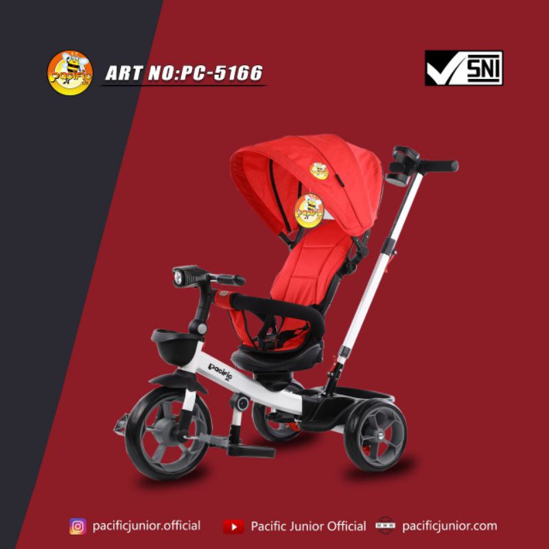 SEPEDA ANAK RODA TIGA TRYCYCLE PACIFIC PC-5166