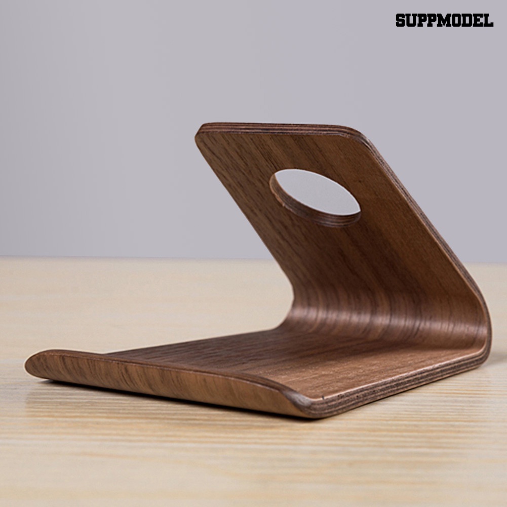 Sdl Stand Holder Hp Universal Bahan Kayu Model Retro / Elegan Untuk Rumah / Kantor