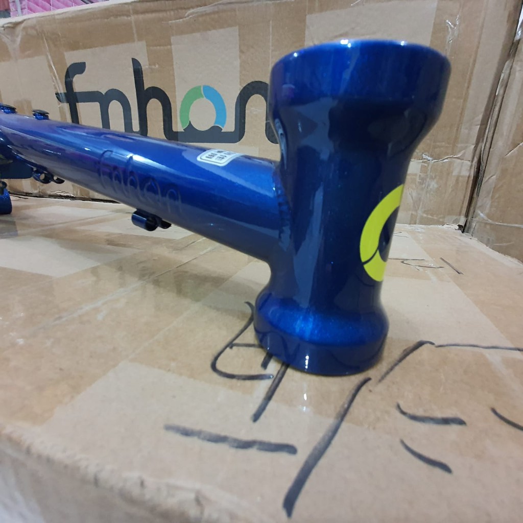 Frame fork FNHON Gust Biru Saphire V brake Handle Post HP vbrake Sepeda Chromolly Not Blast Storm