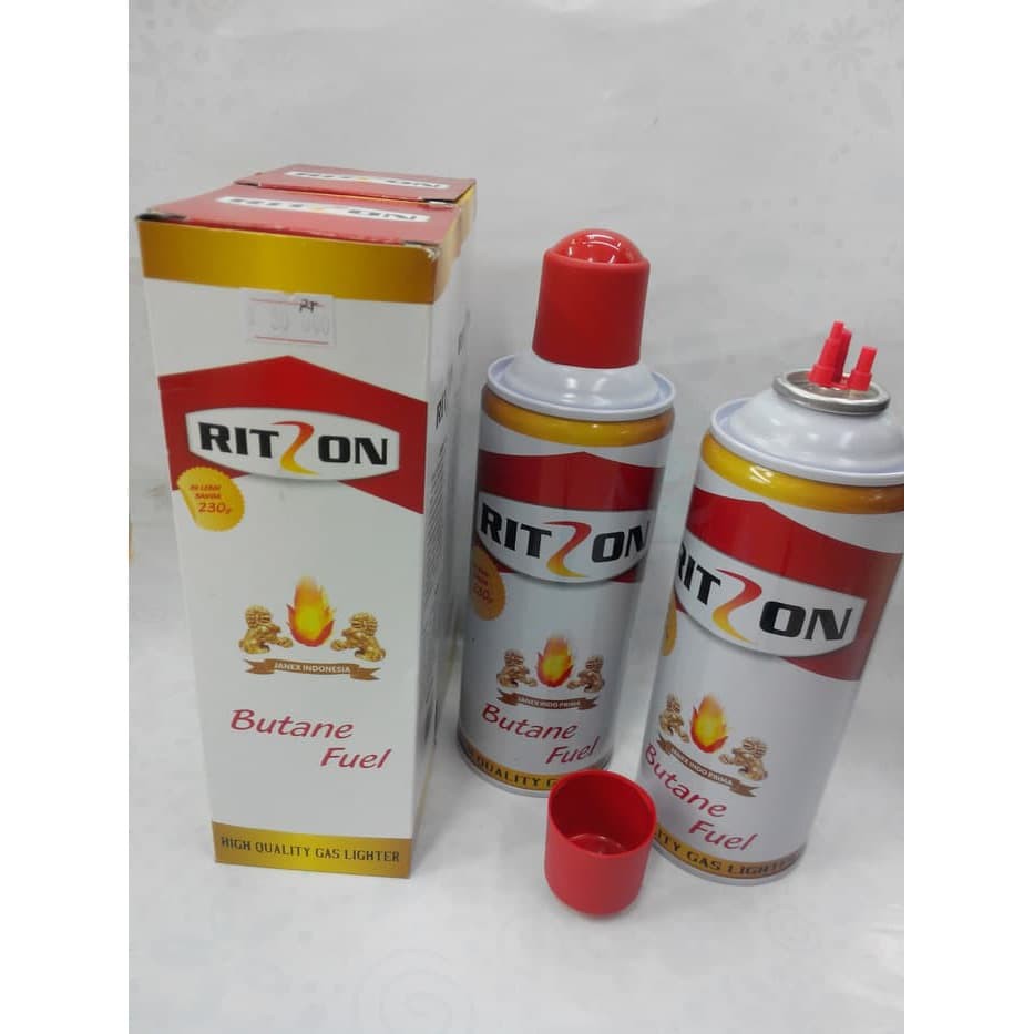 Parling Laris! GAS BUTANE, GAS ISI ULANG KOREK, REFILL GAS RITZON 230GR Low Price!