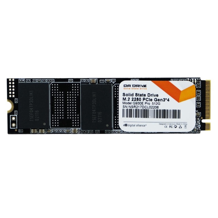 Digital Alliance DA Drive Pro PCIe 3x4 M.2 2280 NVMe 3D NAND SSD 512GB