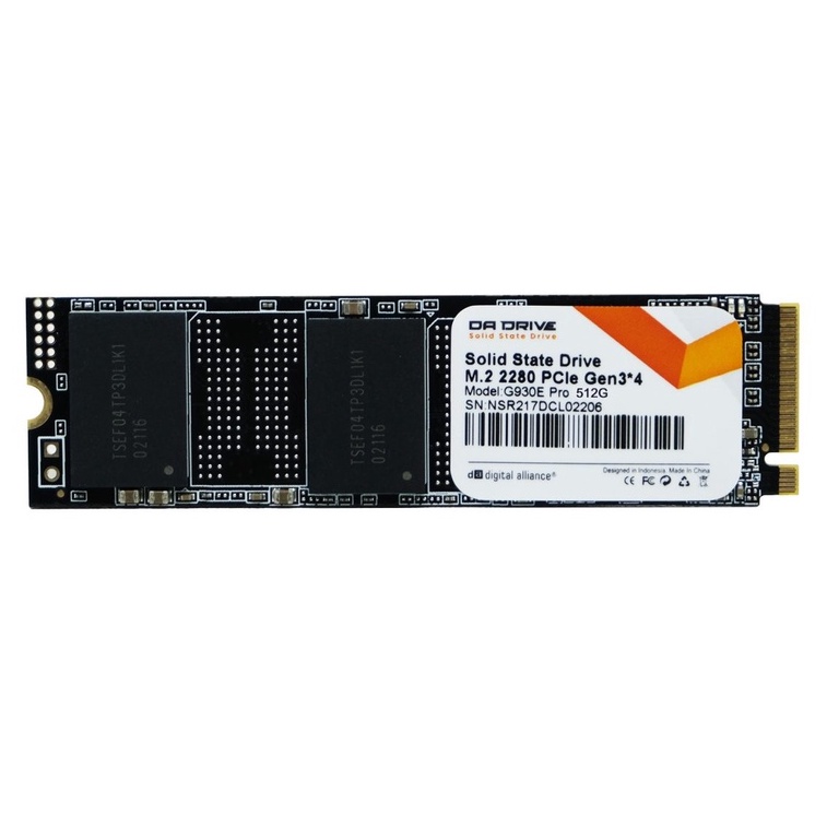 Digital Alliance DA Drive Pro PCIe 3x4 M.2 2280 NVMe 3D NAND SSD 512GB