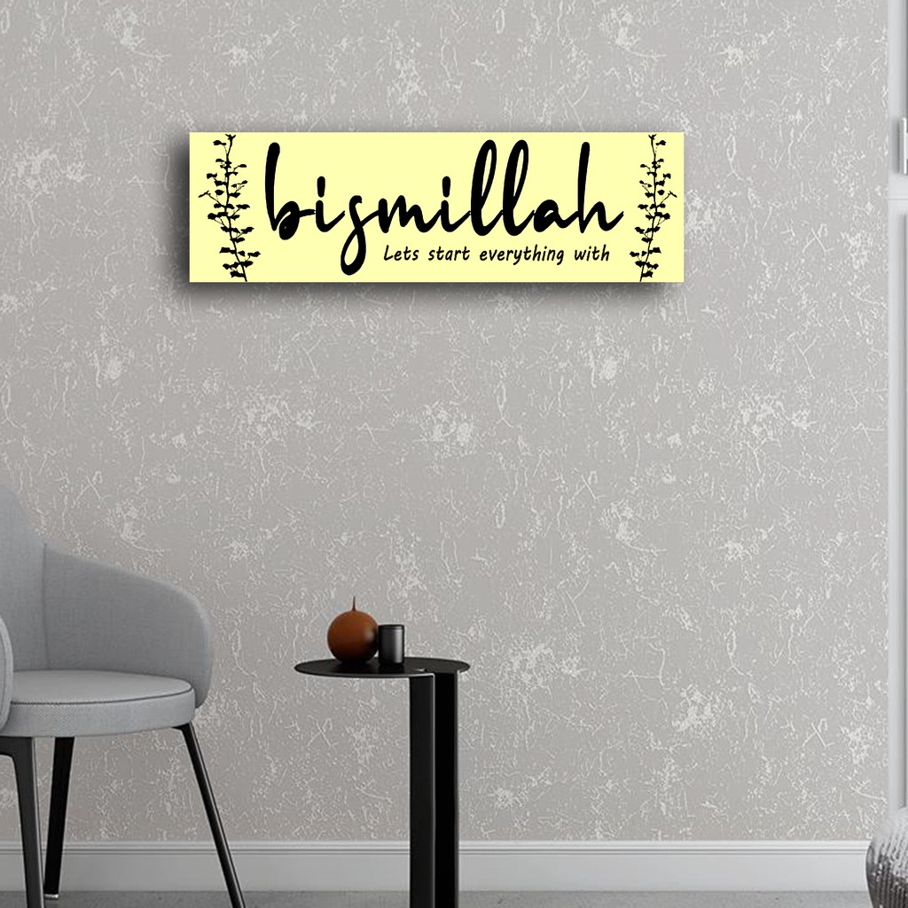 grosiramanah - wall decor termurah hiasan dinding 10x30 cm free design