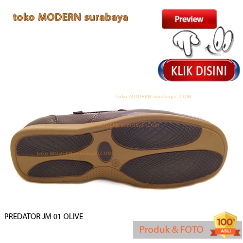 Sepatu pria sekolah kerja casual slip on kulit loafers PREDATOR JM 01