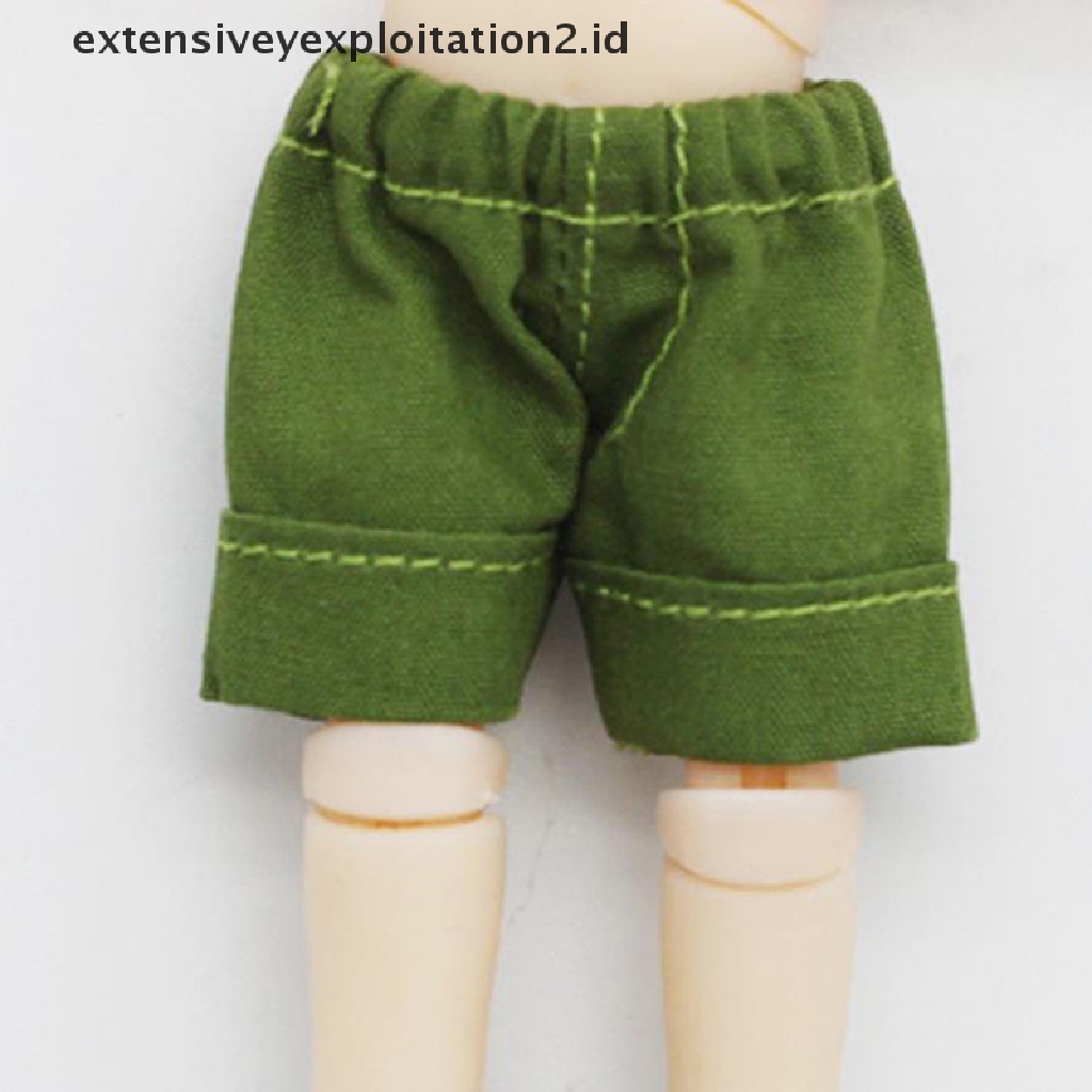 ID 1/12 Doll Accessories Jeans Shorts Doll Trousers for OB11 Dolls Clothes .