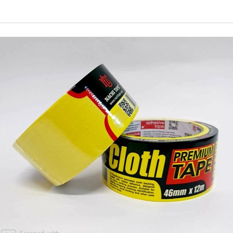 

Cloth Tape Nachi / Lakban Kain Nachi Premium 46mm x 12m Kuning