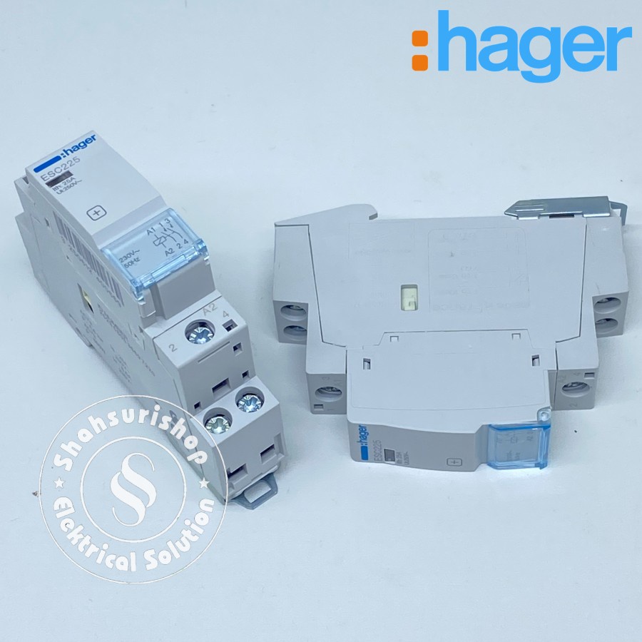 HAGER CONTACTOR 1 PHASE ESC 225 KONTAKTOR 25 AMPERE 250 V