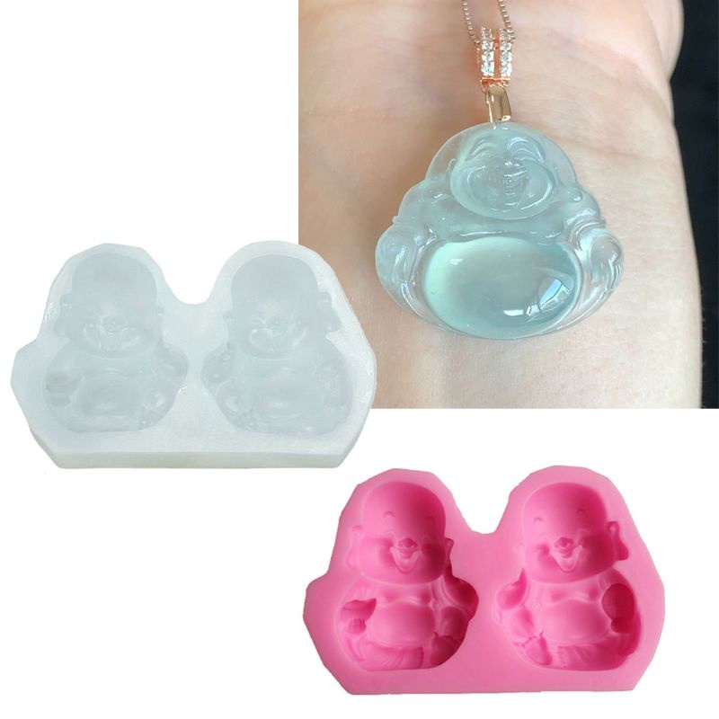 SIY  Maitreya Buddha Pendant Resin Casting  Mold Buddhism  Epoxy Resin Mold Jewelry Making Soap Candle Mould Making Art Tools