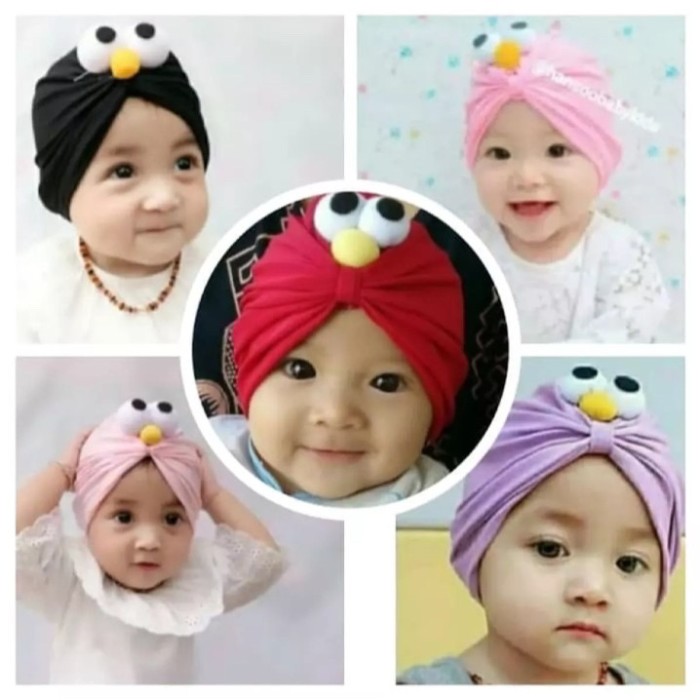 Turban anak bayi elmo turban bayi balita elmo turban elmo bandana ciput bayi