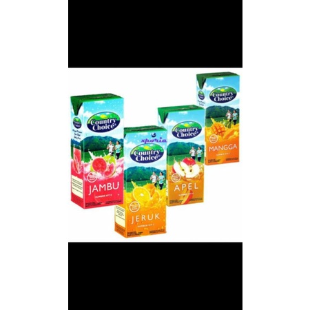 

Minumam country choice buah jus ukuran250ml isi 24pcs