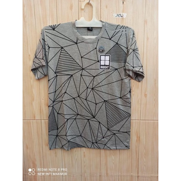 KAOS DISTRO MURAH PRIA WANITA size L ABU-ABU/GREY READY