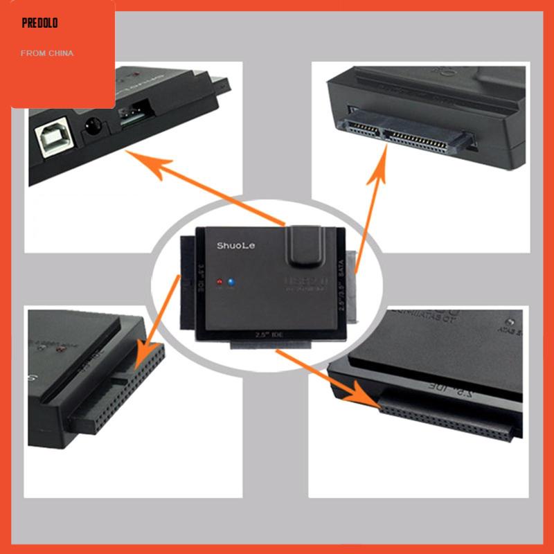 IDE SATA to USB 2.0 Converter 3 Ports for 2.5 3.5 Hard Disk Drive HDD SSD