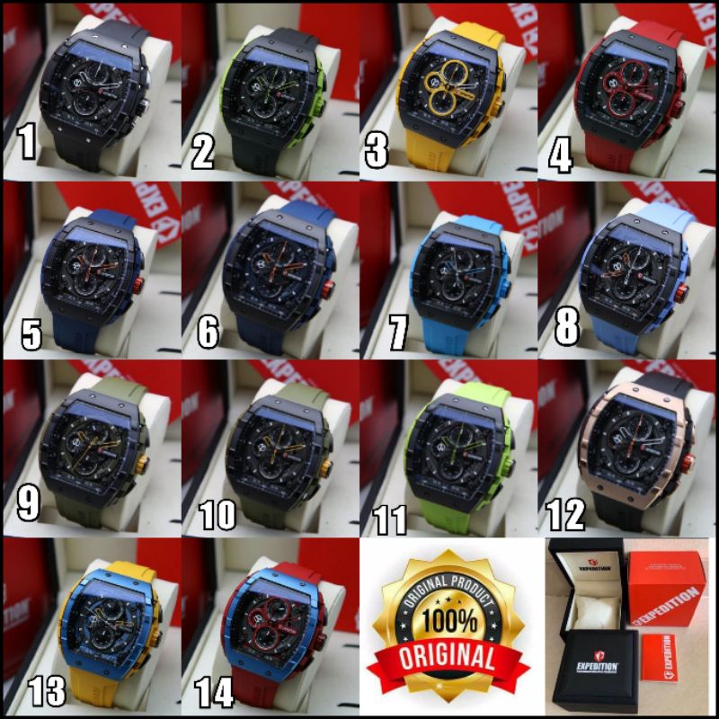 Expedition E6782MC E6782 E 6782 6782MC Original Jam Tangan Pria