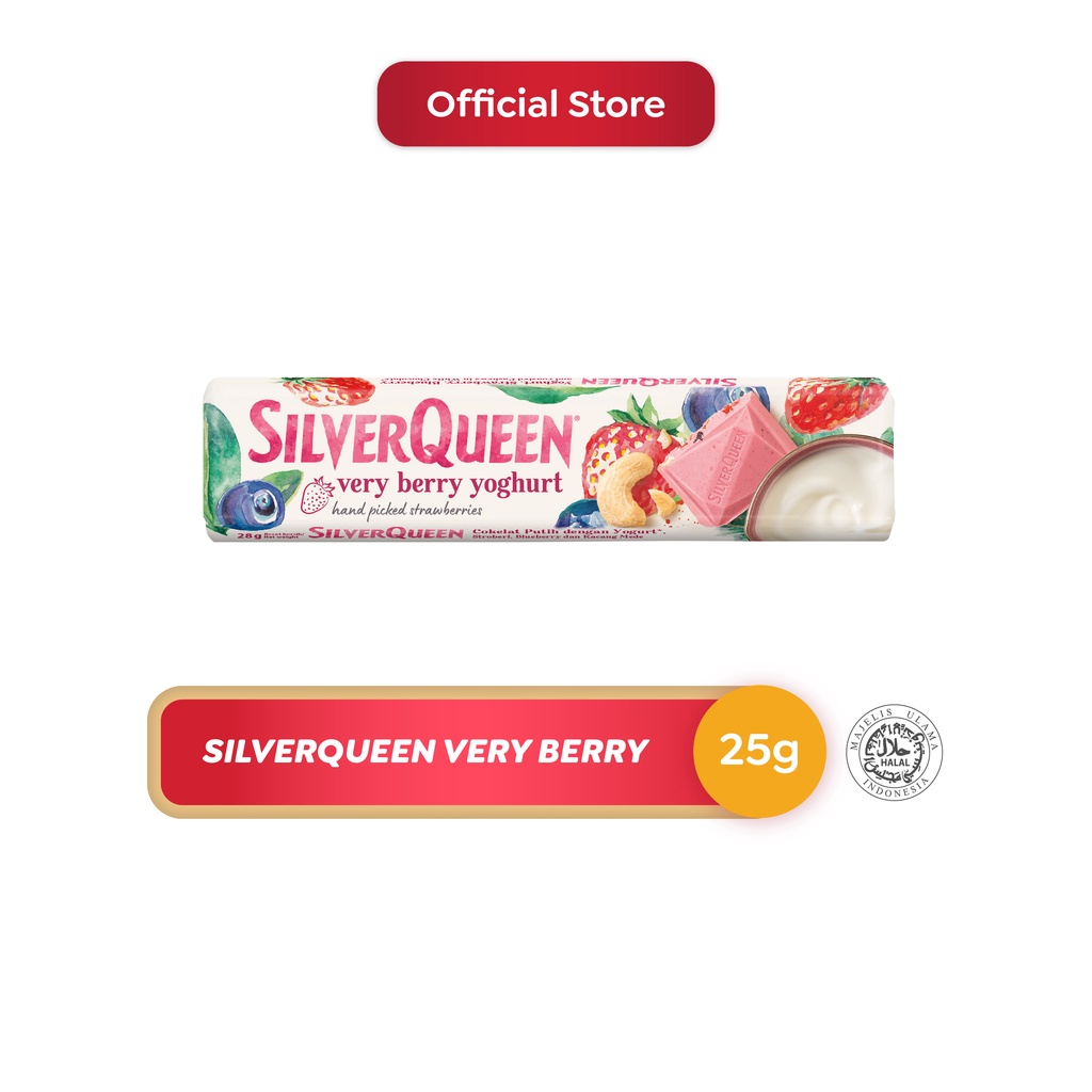 Promo Harga Silver Queen Chocolate Very Berry Yoghurt 25 gr - Shopee