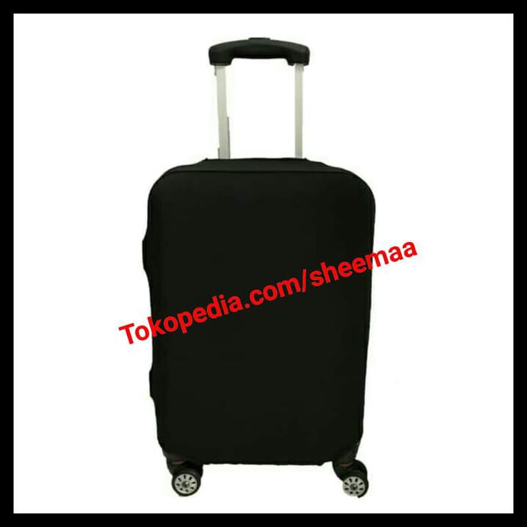 20 Inch Pelindung Koper Sarung Koper Elastis Cover Luggage Murah - Hitam