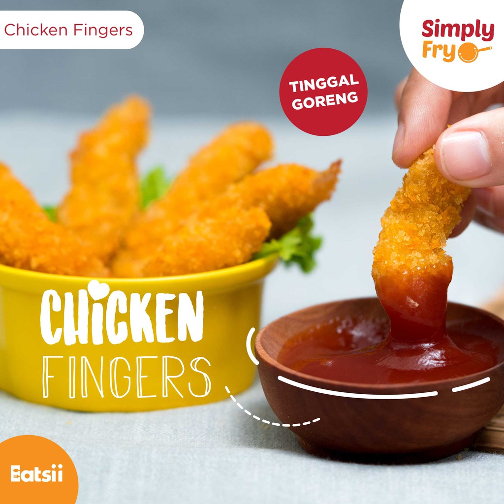 

Homemade Chicken Fingers by Simply Fry 250 gram / Frozen Food