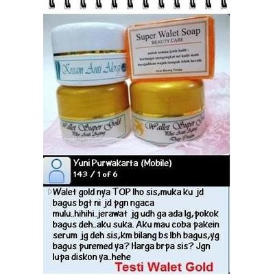 READY STOCK OBAT KRIM WALET GOLD ASLI ORIGINAL PEMUTIH WAJAH PENGHILANG JERAWAT TERBARU