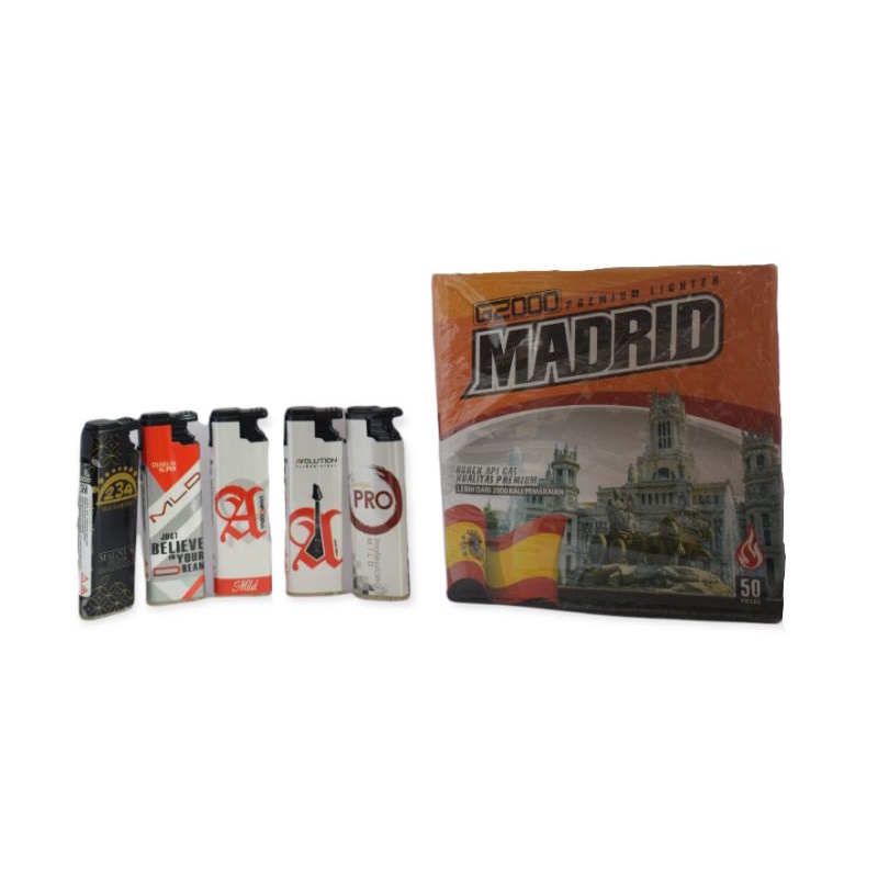 Jual Ready Korek Gas Bara G Madrid Isi Pcs Korek Gas Bara