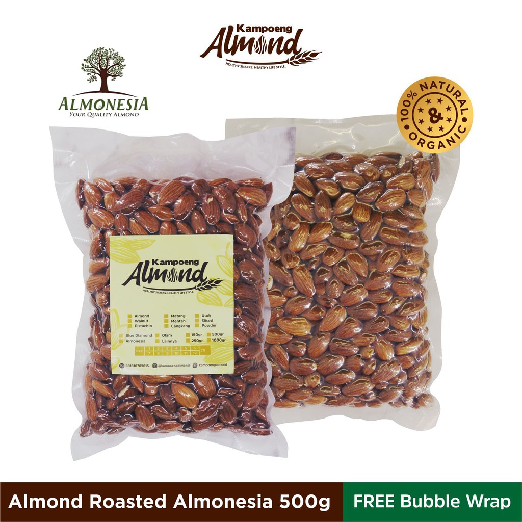 

Almonesia Almond Roasted / Panggang Uk. 500 Gr.