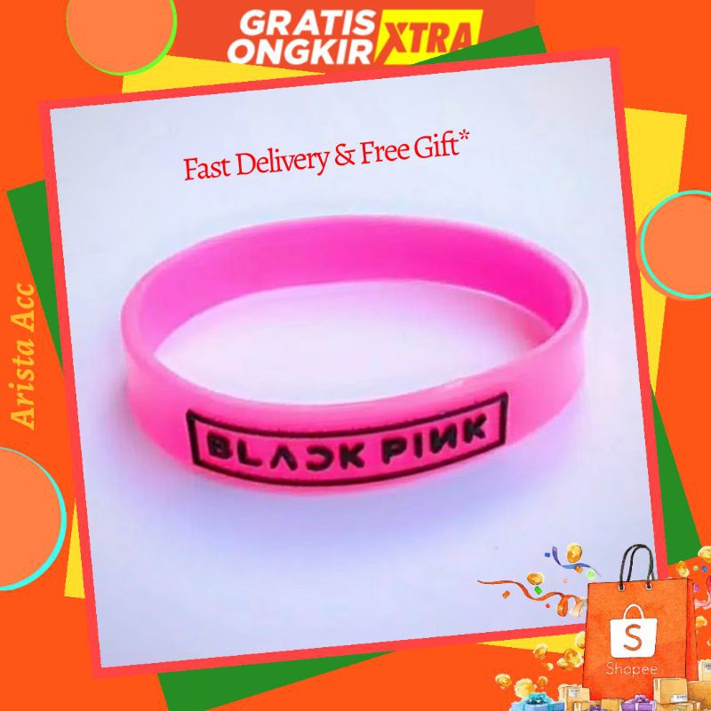 Wristband Blackpink Gelang Karet Blackpink KPOP.