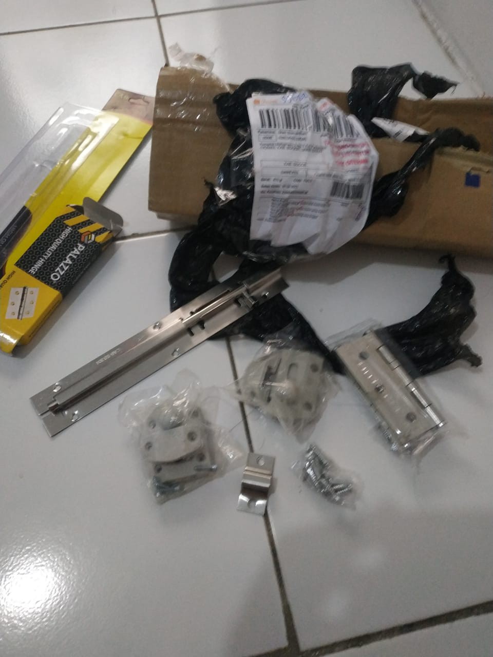 Grendel Slot Pintu Pvc Putih / Kunci Pintu Kamar Mandi Gerendel Plastik