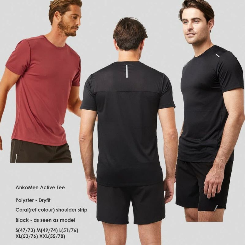 Anko Active Dry Fit tshirt /kaos Olahraga