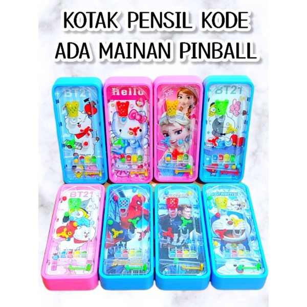 

KOTAK PENSIL MAINAN PINBALL KODE PASSWORD KARAKTER KARTUN 2 SUSUN