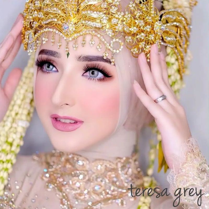 Softlens TERESA GRAY Dream Color 1 / Soflen Teresa Dreamcolor / Softlens Dreamcolor Kemasan Botol Kaca