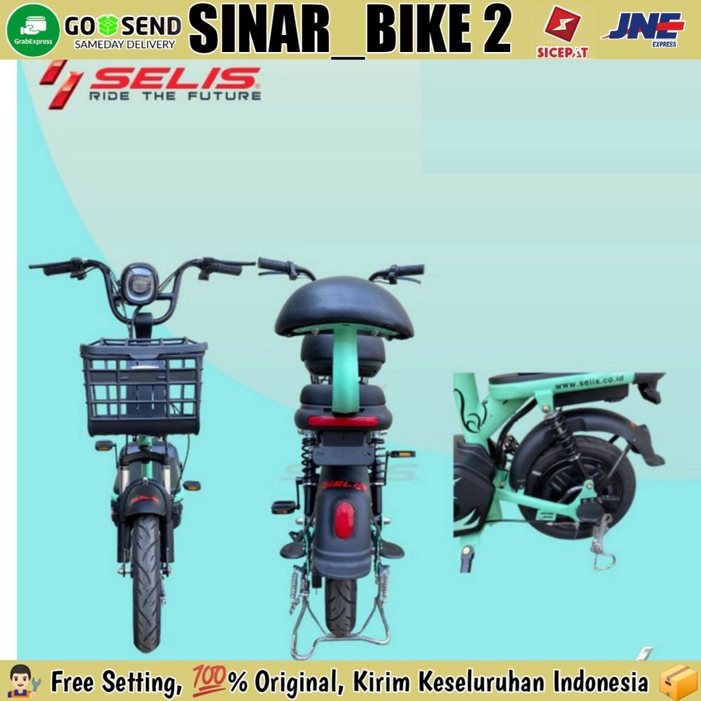 Sepeda Listrik SELIS WALLET Electric Bike E-Bike 48 Vlot 12 Ah