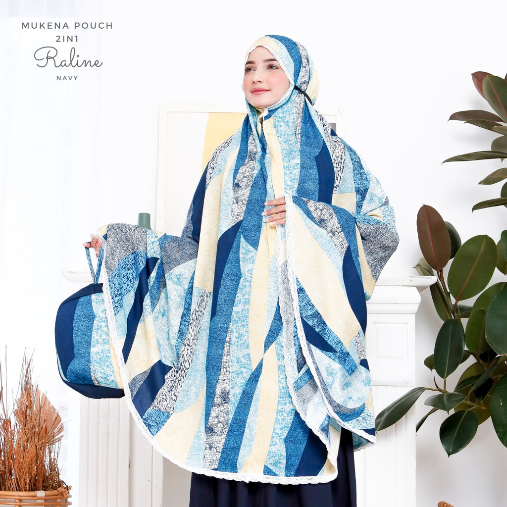 Mukena Dewasa Rayon Pouch 2in1 Raline