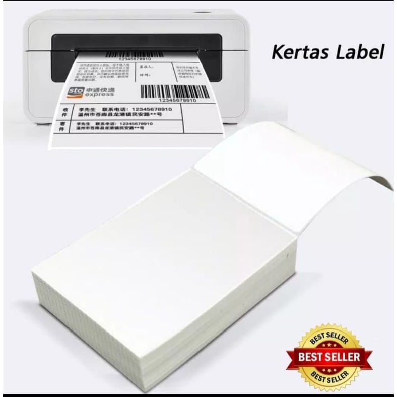 Kertas Thermal / Thermal Label / Label Thermal 100 x 150 mm isi 500Pcs