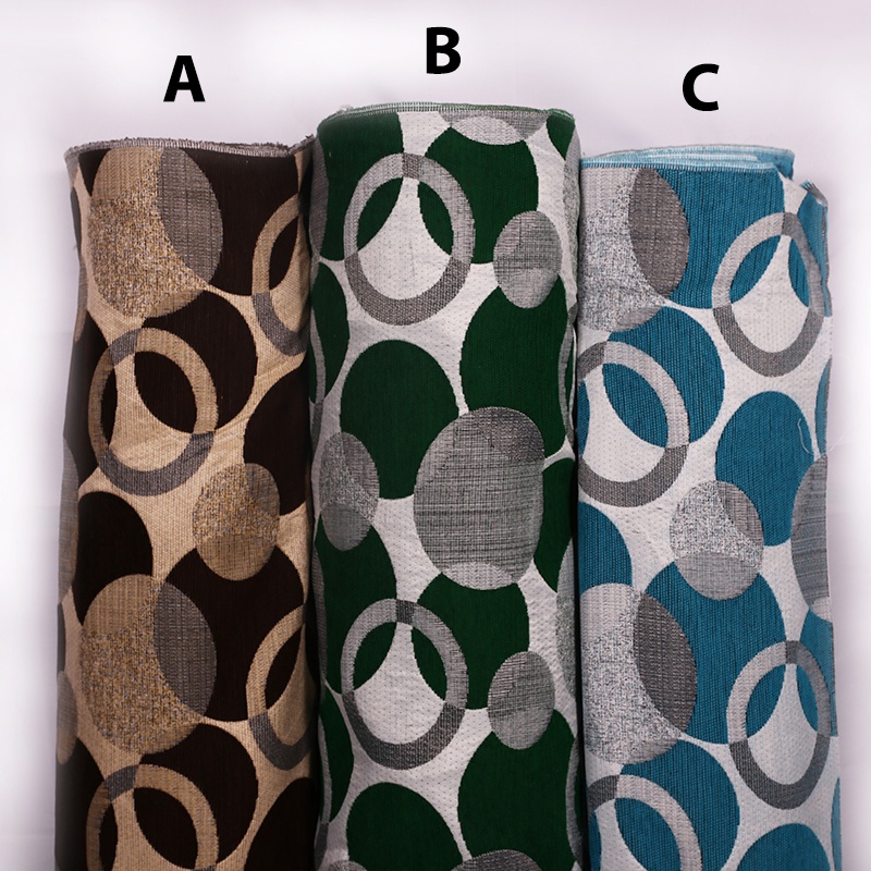 Kain Sofa model Retro motif bulat Doremi