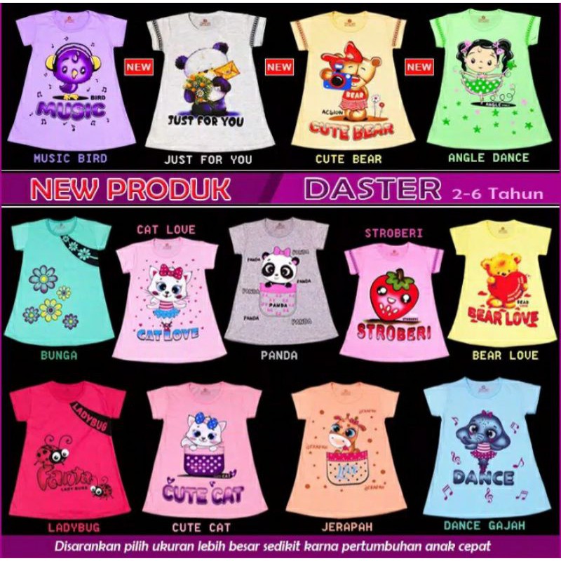 DASTER ANAK 2-6 TAHUN - NEW DRESS