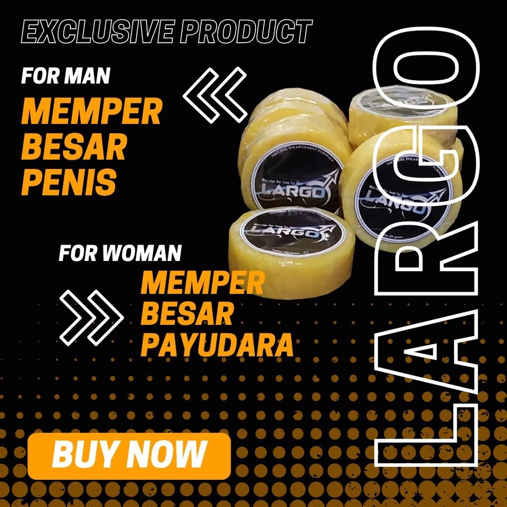 HOKI14 - LARGO - Obat Pembesar Pennis Pria Permanen 100% Herbal Oles Bpom - Gratis Ongkir
