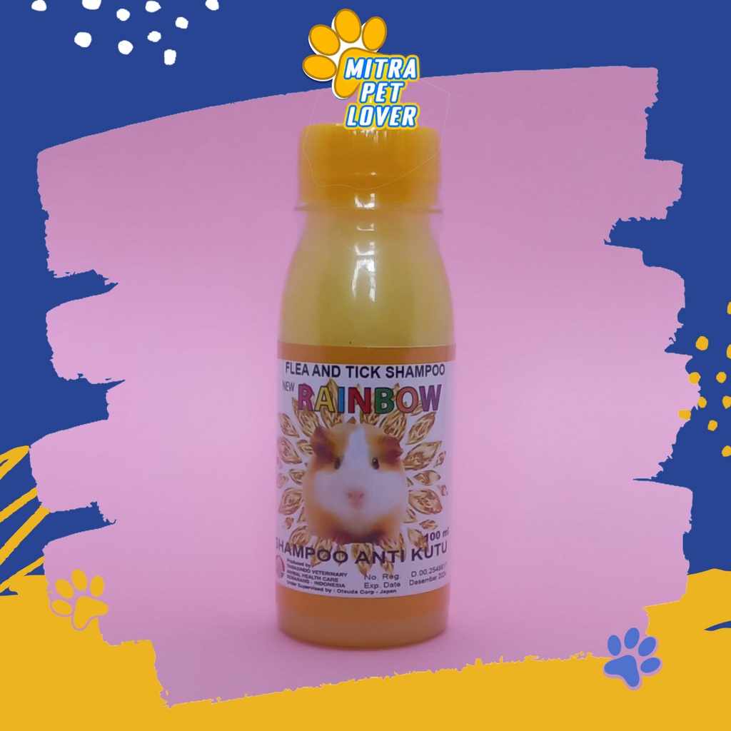 SHAMPO ANTI KUTU HAMSTER - RAINBOW H SHAMPO 100 ML - BULU BERSIH LEMBUT WANGI BASMI KUTU CAPLAK JAMUR - MENGHALUSKAN LEMBUTKAN BULU - SAMPO - MURAH GARANSI KUALITAS ASLI ORIGINAL - PET ANIMAL TAMASINDO OBAT KESEHATAN &amp; VITAMIN TERNAK HEWAN MITRAPETLOVER