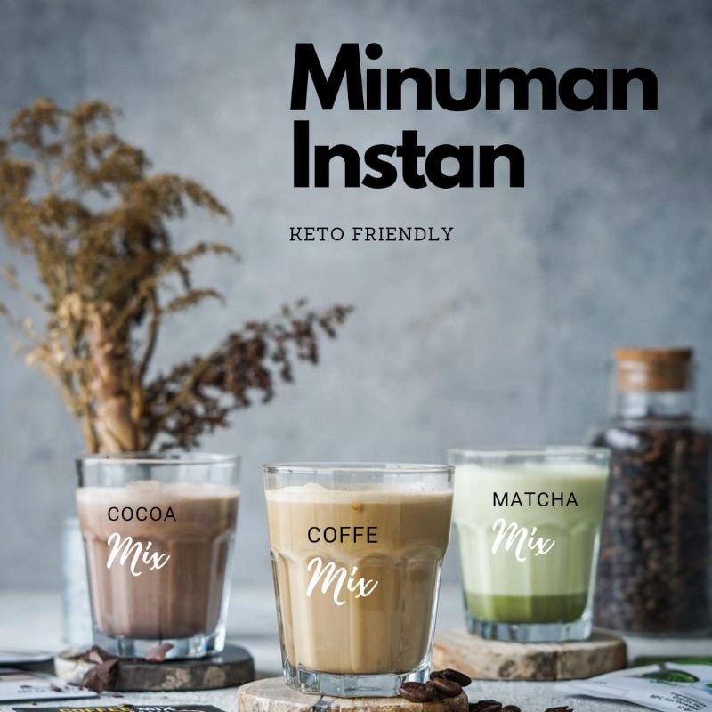

Aneka Minuman Instant Sehat || Ketofriendly || Rendah Gula