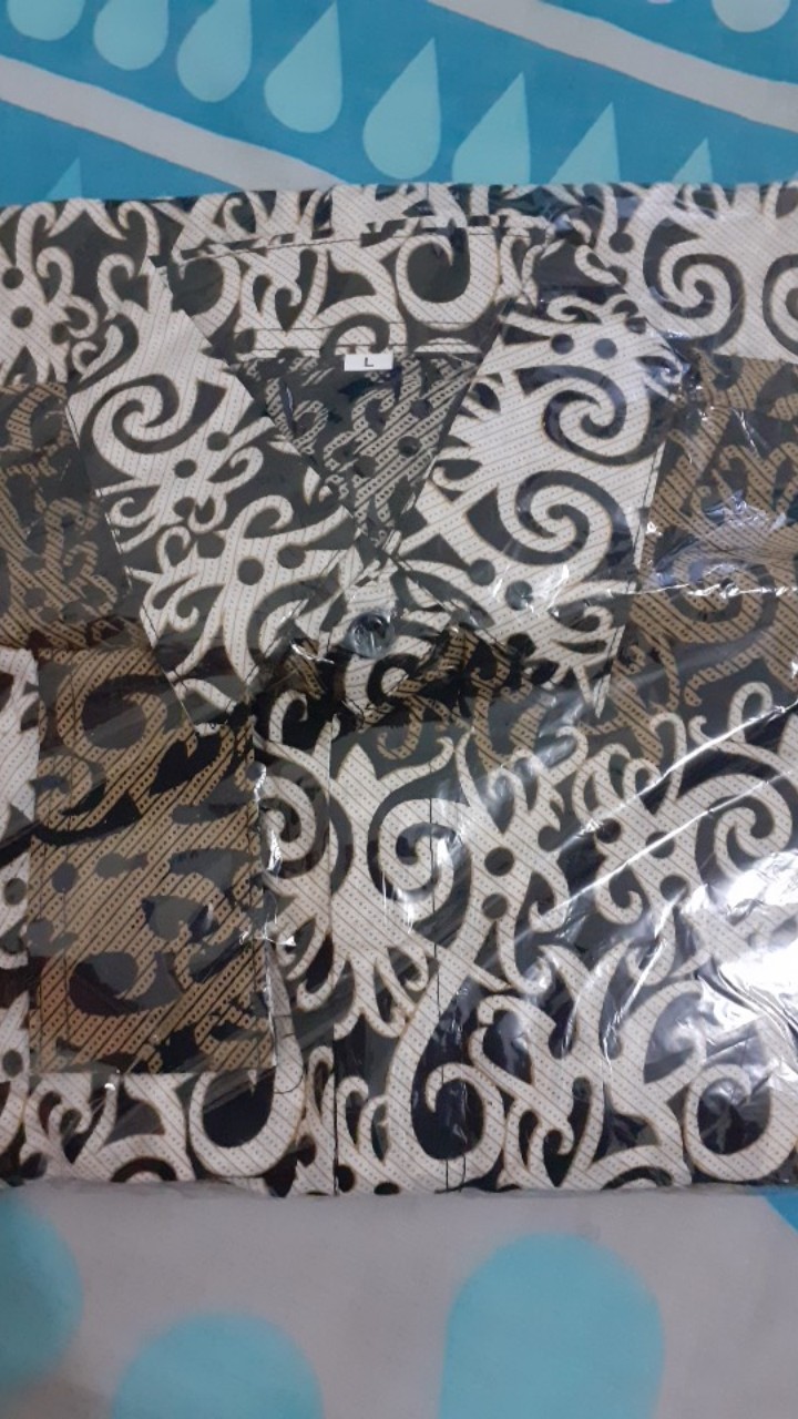 Bswart Batik Hrb026 Kenongo Hem Pendek Padi Pekalongan M L Xl Xxl Batik Pria Murah Terlaris