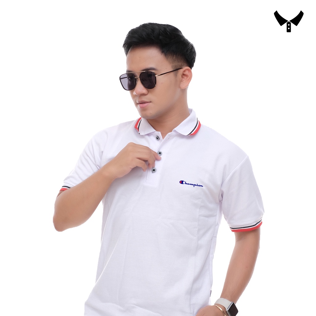 KAOS CHAMPION / KAOS KERAH CHAMPION / POLO LIST CHAMPION / KAOS SPORT / POLO SHIRT SPORT / KAOS PRIA