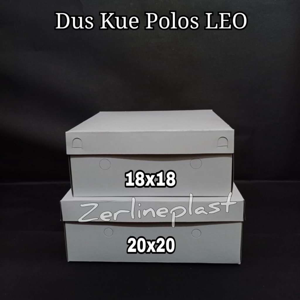 Dus Kue POLOS TPS LEO Orange - Box Kue Makanan/Snack @50pcs
