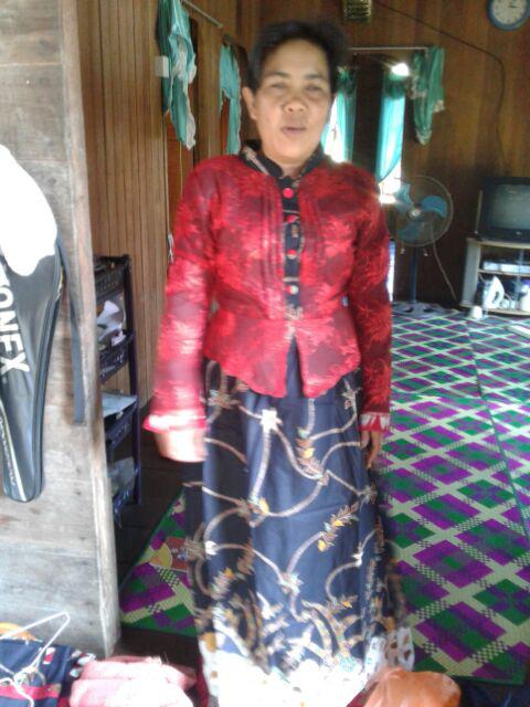 Qnunbatik Batik Keluarga/family Gamis Muslim Adelia Madura Hitam