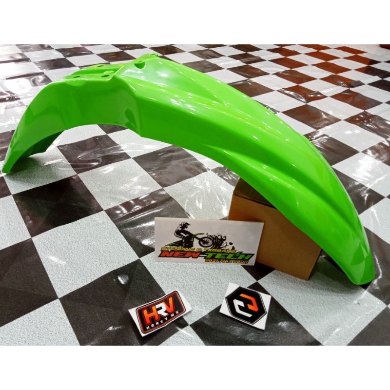 SPAKBOR DEPAN HRV KX450/KX250 PNP KE KLX 150 & DTRACKER 150 - HIJAU