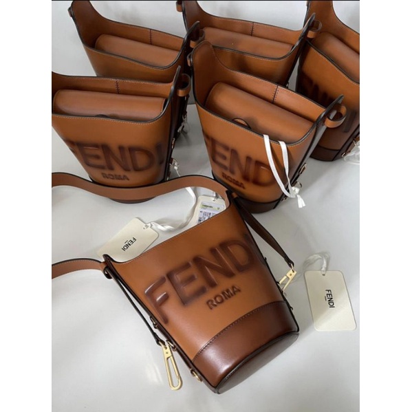 FENDI BOUQUET BUCKET BAG ROMA LOGO