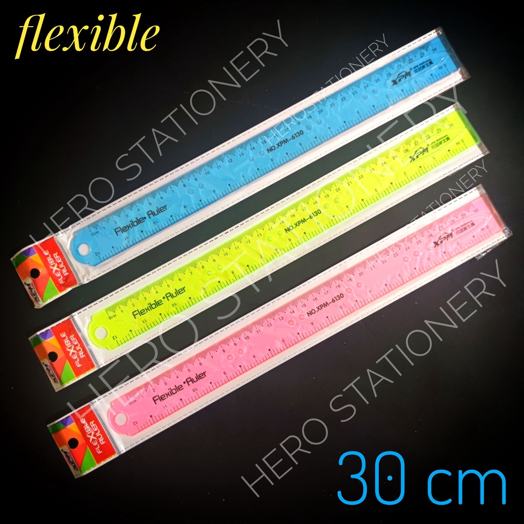 

Penggaris plastik fleksibel transparan flexible ruler 30 cm
