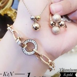 Titanium Set Perhiasan Wanita L863